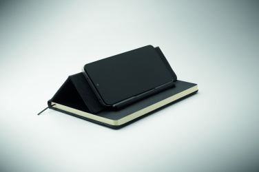 Logotrade promotional giveaway image of: A5 notebook with phone holder