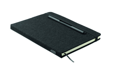 Logo trade corporate gifts image of: A5 notebook with phone holder