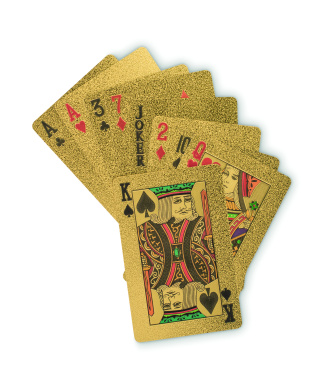 Logo trade business gift photo of: Waterproof playing cards