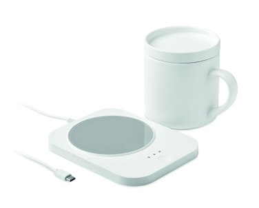 Logotrade business gift image of: Wireless charger mug warmer set