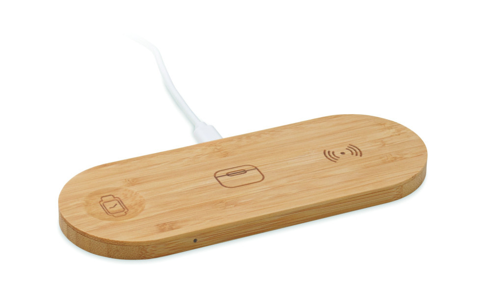 Logo trade corporate gift photo of: 3 in 1 15W wireless charger