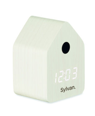 Logo trade promotional giveaways image of: MDF cuckoo alarm clock