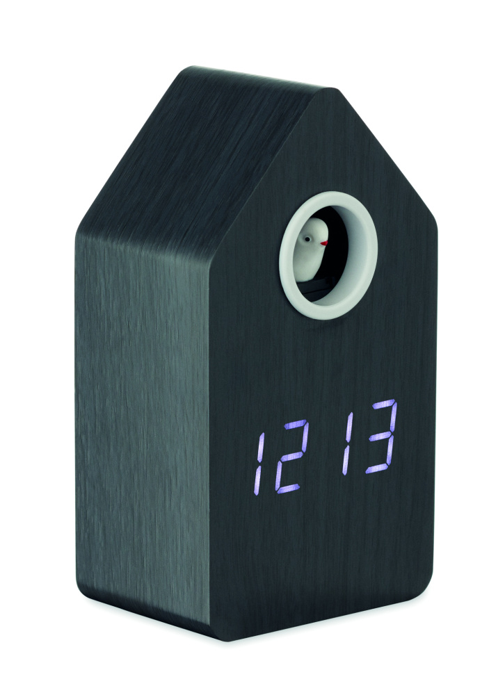 Logo trade promotional products picture of: MDF cuckoo alarm clock
