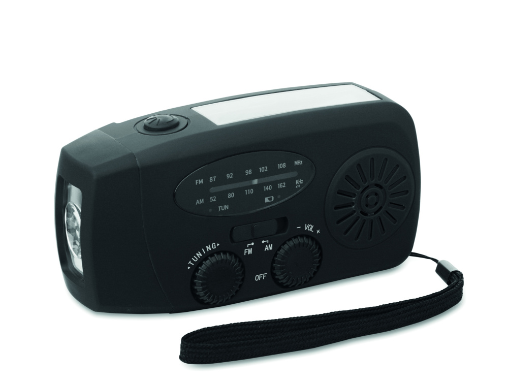 Logo trade promotional items picture of: Portable radio with LED torch