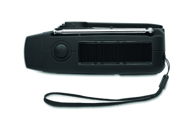 Logotrade advertising products photo of: Portable radio SOS with LED torch