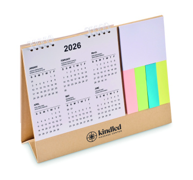 Logotrade promotional product picture of: Desk calendar with memo pad