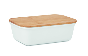 Logo trade promotional items image of: Lunch box with bamboo lid