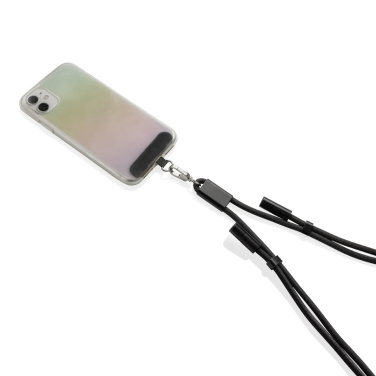 Logotrade promotional giveaway picture of: LoopAmp RCS RPET adjustable phone cord with 60W cable