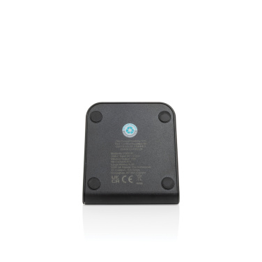 Logotrade advertising product picture of: VoltPerch RCS recycled plastic 15W magnetic wireless charger