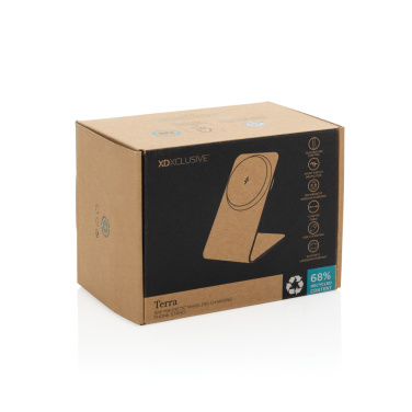 Logotrade corporate gift image of: Terra aluminium 15W magnetic wireless charging phone stand