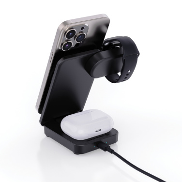 Logotrade promotional product image of: Urban Vitamin Arcadia RCS rplastic 15W 3in1 magnetic charger