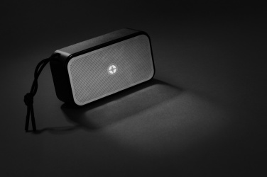 Logo trade advertising product photo of: Swiss Peak RCS recycled aluminium 10W bass speaker