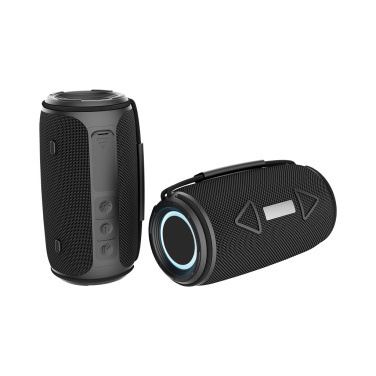 Logo trade promotional merchandise image of: Prisma RCS recycled plastic IPX 4 waterpoof 16W speaker