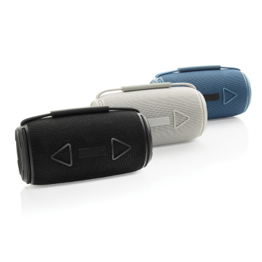 Logo trade promotional product photo of: Prisma RCS recycled plastic IPX 4 waterpoof 16W speaker