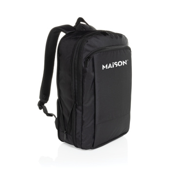 Logo trade corporate gift photo of: Flexpack Aware™ RPET Expandable Slim 15.6" Laptop Backpack