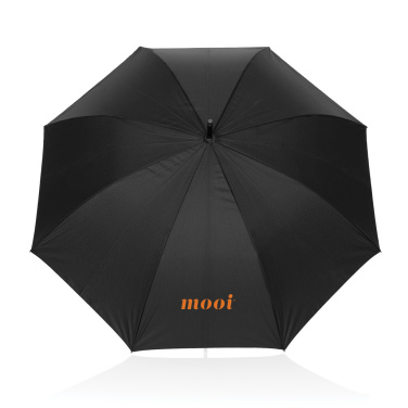 Logotrade business gift image of: Swiss Peak Vero Aware™ RPET 25” umbrella w luxe handle