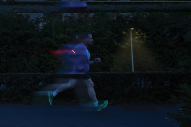 Logotrade promotional item image of: Lumi Sprint RCS rplastic LED re-chargeable running light