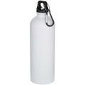 Oregon 750 ml matte RCS recycled single wall stainless steel water bottle with carabiner, White