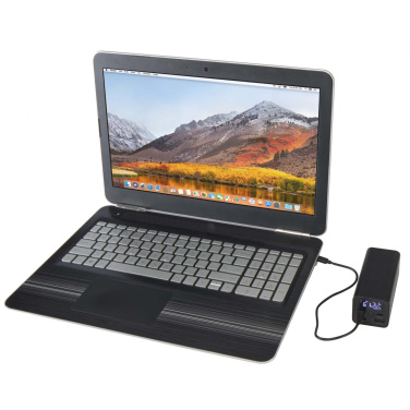 Logo trade advertising product photo of: Acamar 20.000 mAh 70W recycled aluminium laptop power bank