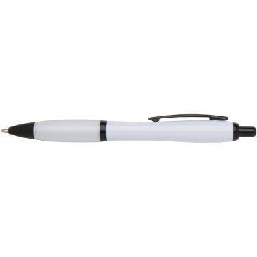 Logotrade promotional item picture of: Nash recycled plastic ballpoint pen with black trims (black ink)