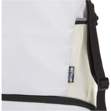 Logo trade promotional gifts image of: Nomad GRS recycled sports drawstring bag with bottom compartment 18L