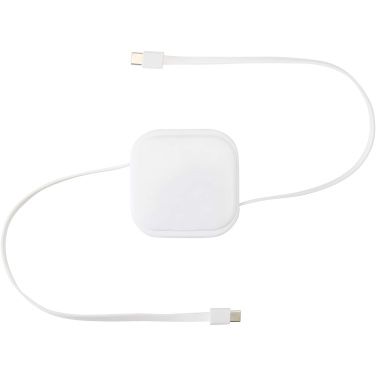 Logo trade advertising products image of: Gloas 5-in-1 recycled retractable data sync and 100W fast charge cable with smartphone tool kit