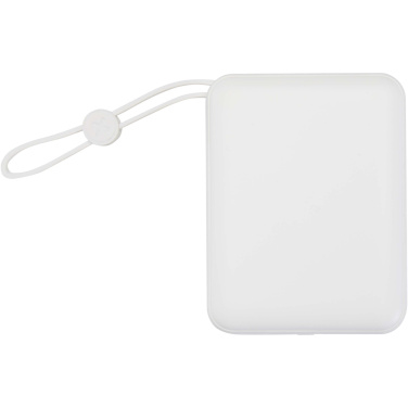 Logo trade promotional product photo of: Acrux 10.000 mAh 35W tablet power bank with built in Type-C cable - made from recycled plastic