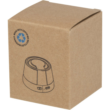 Logo trade promotional gift photo of: Horna 3W recycled plastic magnetic wireless speaker