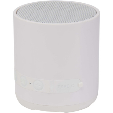 Logo trade promotional gift photo of: Hunor 3W recycled plastic wireless speaker