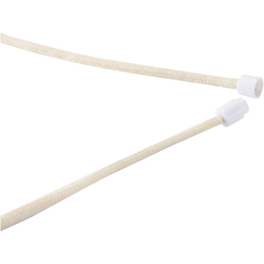 Logo trade promotional giveaway photo of: Adhab smartphone lanyard with bamboo details