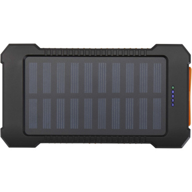 Logotrade promotional gift picture of: Altair 5000 mAh 10W recycled plastic rugged solar power bank with built-in torch