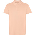 Cobain short sleeve unisex polo, Light orange