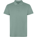 Cobain short sleeve unisex polo, Dark green