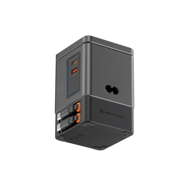 Logo trade corporate gifts image of: Urban Vitamin Sacramento 105W GAN charger+retractable cables