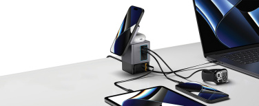 Logotrade promotional products photo of: Urban Vitamin Sacramento 105W GAN charger+retractable cables