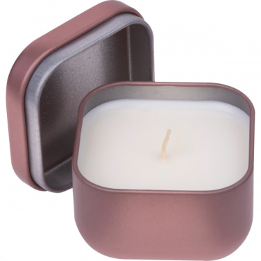 Logo trade business gift photo of: Candle in tin PRAGUE