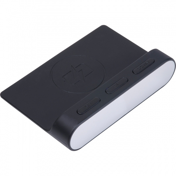 Logo trade corporate gifts picture of: Alarm Clock and Wireless Charger ADELAIDE