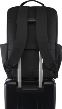 Logo trade business gifts image of: Libra 15” GRS recycled laptop backpack 15L