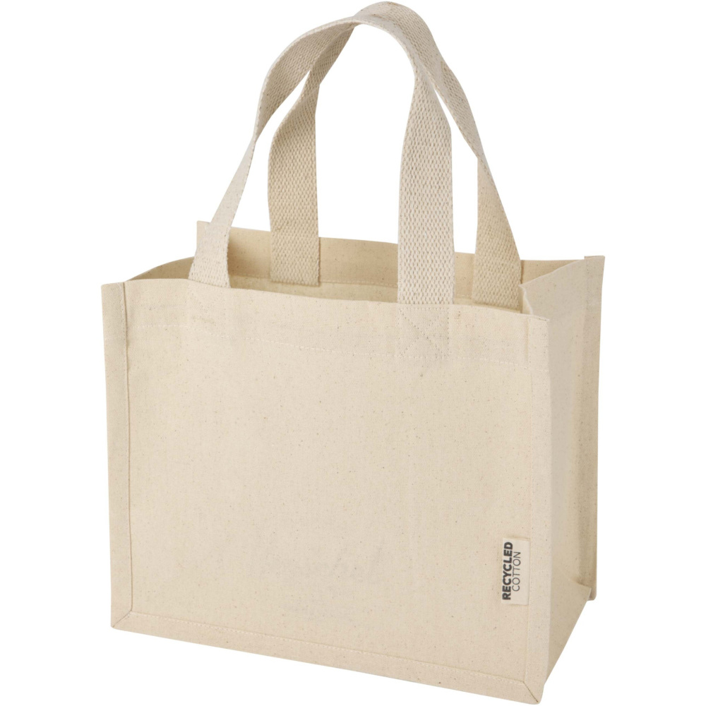Logotrade promotional gift picture of: Odessa 220 g/m² GRS recycled cotton mini gusset tote bag 9L