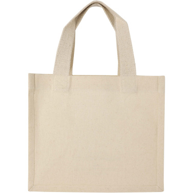 Logo trade promotional gifts image of: Odessa 220 g/m² GRS recycled cotton mini gusset tote bag 9L