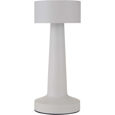 Logo trade promotional merchandise photo of: Aludra rechargeable dimmable table lamp with 3 light modes