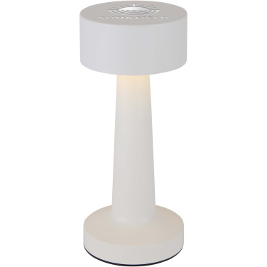 Logo trade promotional item photo of: Aludra rechargeable dimmable table lamp with 3 light modes