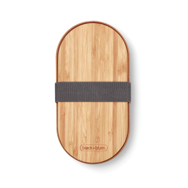 Logo trade promotional product photo of: Black+Blum Stainless Steel Double Bento Box