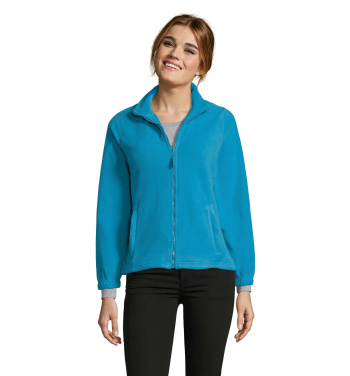 Logo trade promotional gifts image of: NORTH WOMEN ZIPPED FLEECE