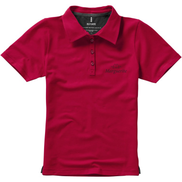 Logo trade corporate gifts picture of: Markham short sleeve women's stretch polo