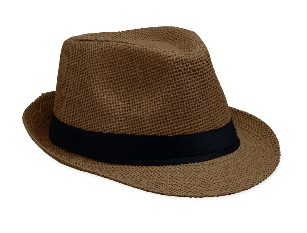 Logo trade promotional products image of: Paper straw hat