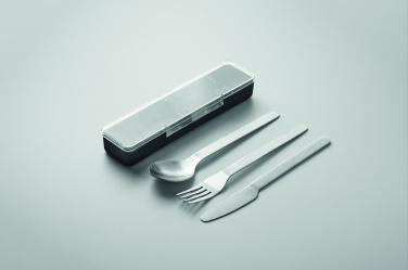 Logo trade promotional products image of: Stainless steel cutlery set