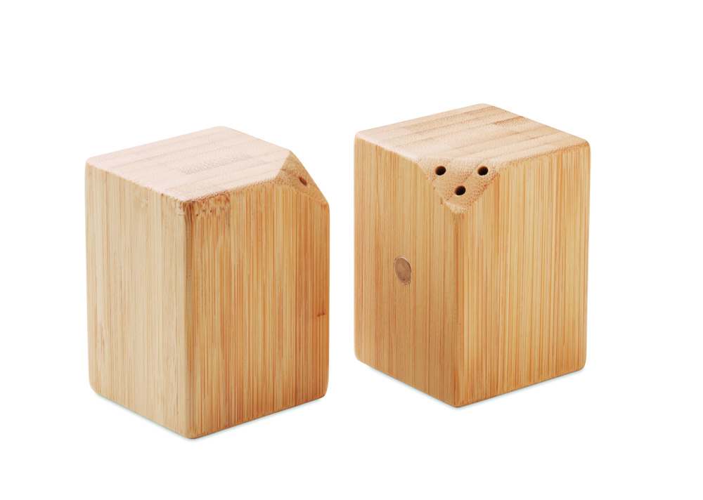 Logotrade promotional product picture of: Bamboo salt & pepper set