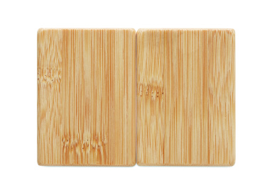 Logo trade business gift photo of: Bamboo salt & pepper set