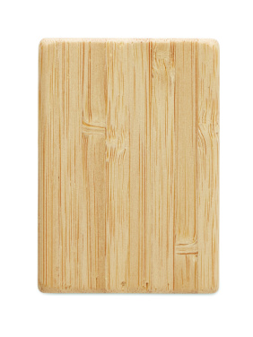 Logo trade promotional gifts picture of: Bamboo salt & pepper set